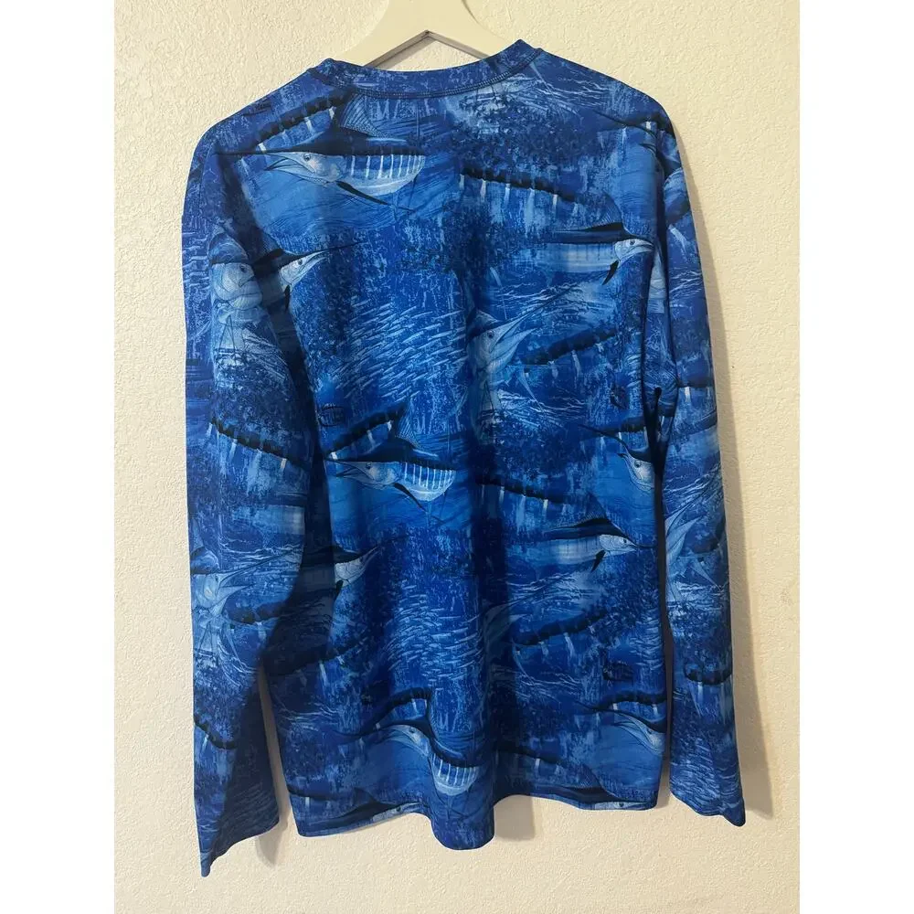 Guy Harvey‎ Men's Long Sleeve T-Shirt Camo by AFTCO Size L (44 Inch Chest) - Picture 2 of 8